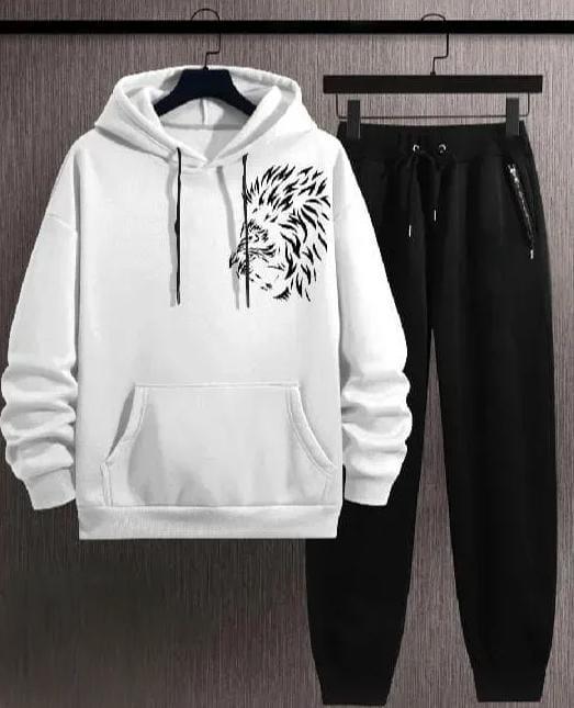 Men's Fleece Graphic Sublimation (Hoodie+Trouser) Track Suit